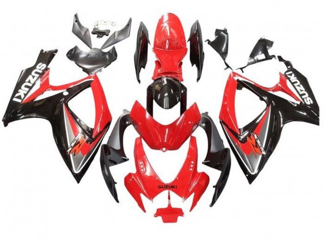 2006-2007 Suzuki GSXR 600 / GSXR 750 Motorcycle Fairings - Red Grey Glossy Black Canada Suppliers