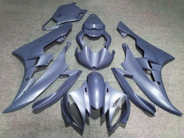 2006-2007 Yamaha YZF R6 Motorcycle Fairings - Matte Silver Blue Canada Suppliers