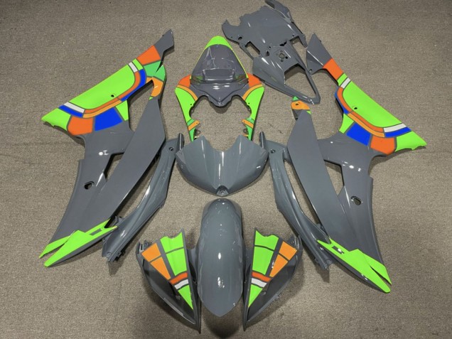 2008-2016 Yamaha YZF R6 Motorcycle Fairings - Nardo Grey Neon Green Color Wheel Canada Suppliers