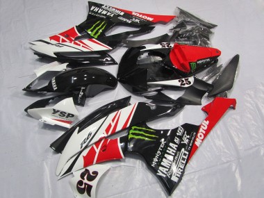 2008-2016 Yamaha YZF R6 Motorcycle Fairings - White Red Glossy Black Green Monster 25 Canada Suppliers