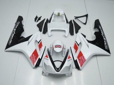 2006-2008 Triumph Daytona 675 Triple Motorcycle Fairings - White Red Glossy Black Canada Suppliers