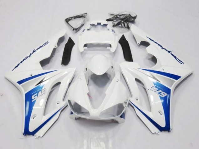 2006-2008 Triumph Daytona 675 Triple Motorcycle Fairing - White Blue Canada Suppliers