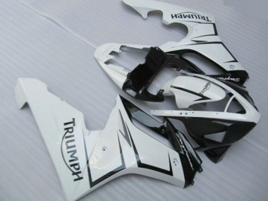 2006-2008 Triumph Daytona 675 Triple Motorcycle Fairings - White Glossy Black Canada Suppliers