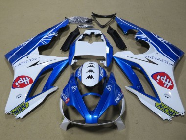 2006-2008 Triumph Daytona 675 Triple Motorcycle Fairings - White Blue Canada Suppliers