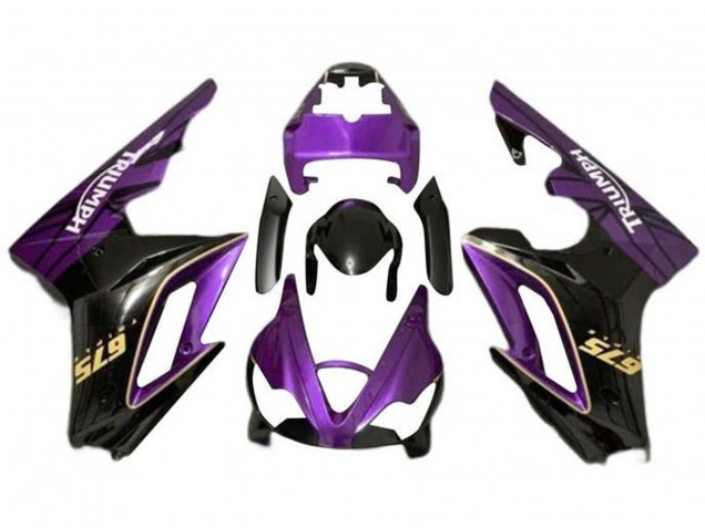 2009-2012 Triumph Daytona 675 Triple Motorcycle Fairings - Purple Gold Glossy Black Canada Suppliers