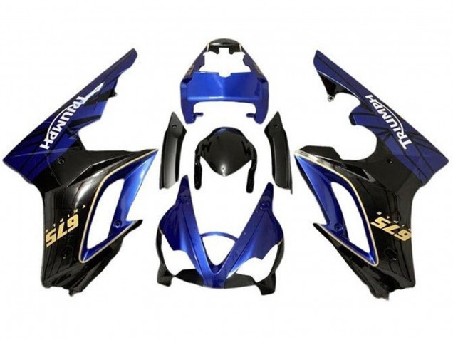 2009-2012 Triumph Daytona 675 Triple Motorcycle Fairings - Blue Glossy Black Canada Suppliers