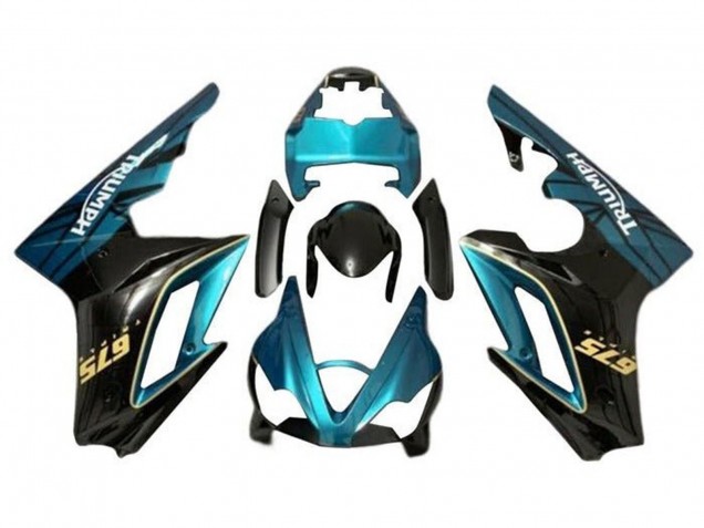 2009-2012 Triumph Daytona 675 Triple Motorcycle Fairing - Teal Blue Glossy Black Canada Suppliers