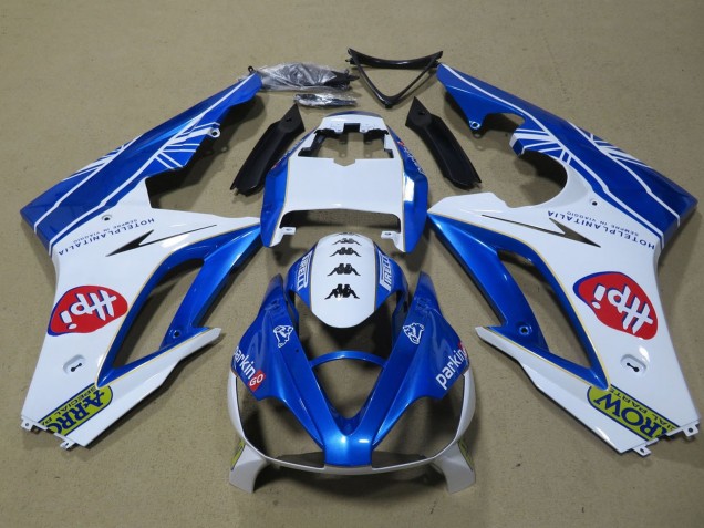 2009-2012 Triumph Daytona 675 Triple Motorcycle Fairings - White Blue Hpi Canada Suppliers
