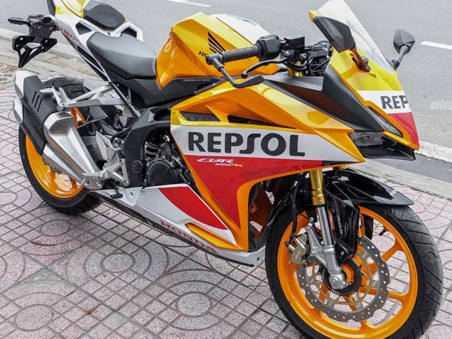 2017-2022 Honda CBR250RR Motorcycle Fairings - Yellow White Red Repsol Canada Suppliers