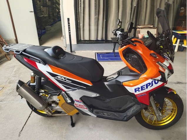 2022-2024 Honda ADV160 Motorcycle Fairings - Orange White Red Blue Repsol Red Bull Canada Suppliers