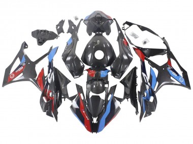 2023-2024 BMW S1000RR Motorcycle Fairings - Blue Red Carbon Fiber Canada Suppliers