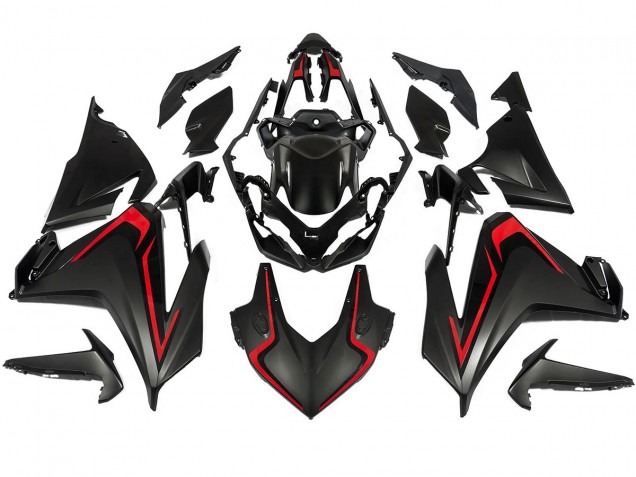 2022-2023 Honda CBR500R Motorcycle Fairing - Matte Black Red Canada Suppliers