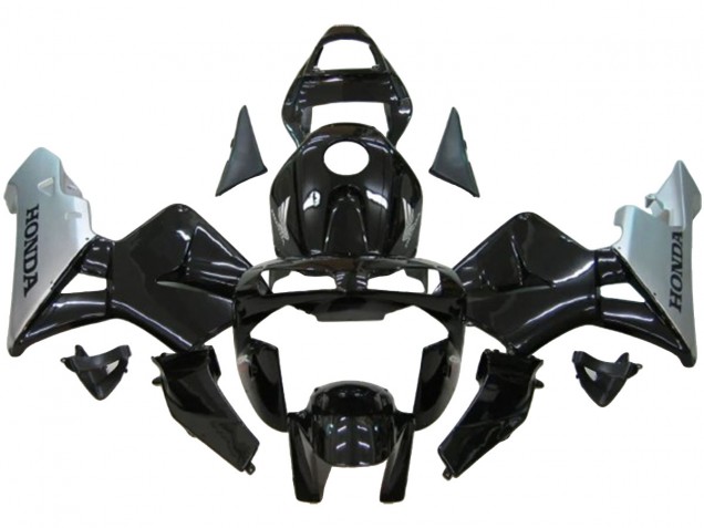 2003-2004 Honda CBR600RR Motorcycle Fairing - Silver Glossy Black Canada Suppliers
