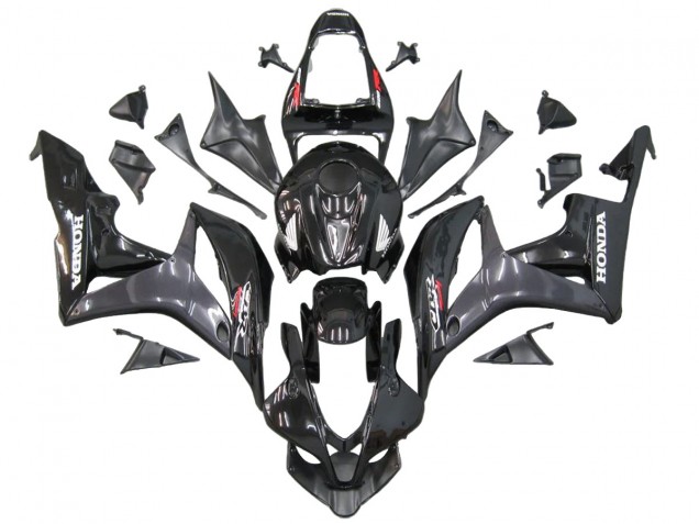 2007-2008 Honda CBR600RR Motorcycle Fairings - Grey Glossy Black with Decals Canada Suppliers