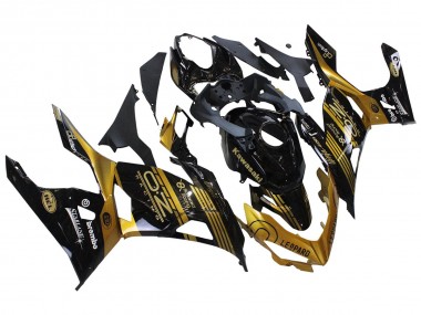 2018-2024 Kawasaki EX400 Motorcycle Fairings - Gold Glossy Black Canada Suppliers