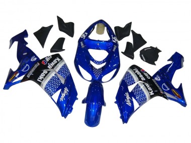 2006-2007 Kawasaki ZX10R Motorcycle Fairings - Blue White Black Elf Canada Suppliers