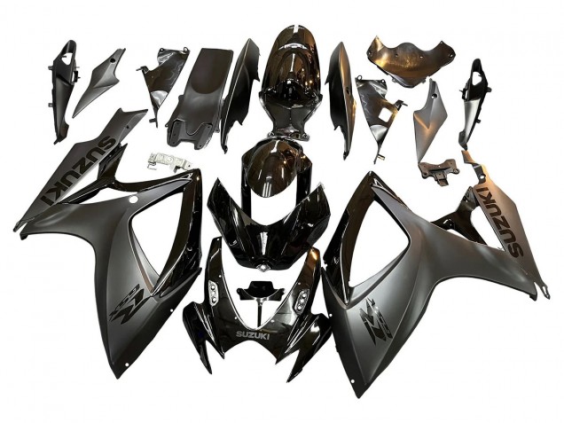 2006-2007 Suzuki GSXR 600/750 Motorcycle Fairings - Glossy Black Matte Black Canada Suppliers