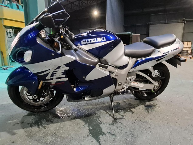 1996-2007 Suzuki GSXR 1300 Hayabusa Motorcycle Fairings - Blue White Canada Suppliers