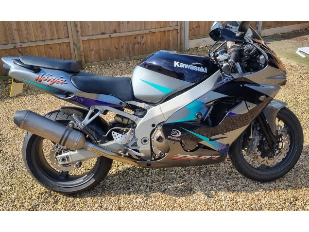 2002-2003 Kawasaki Ninja ZX9R Motorcycle Fairings - Blue Silver Canada Suppliers