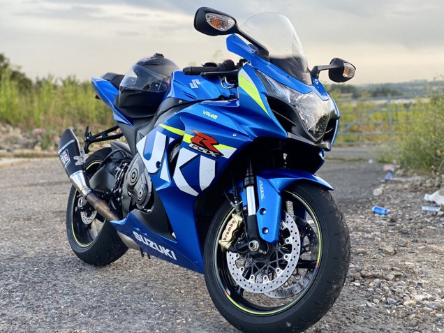 2009-2016 Suzuki GSXR 1000 Motorcycle Fairings - Blue Green White Canada Suppliers