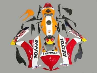 2012-2016 Honda CBR1000RR Motorcycle Fairings - White Orange Red Yellow HRC Repsol Canada Suppliers