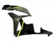 2007-2008 Honda CBR600RR Motorcycle Fairings - Glossy Black High Viz Yellow Canada Suppliers