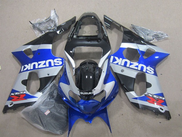 2000-2002 Suzuki GSXR 1000 Motorcycle Fairings - Blue Silver Black Red White Decal Canada Suppliers