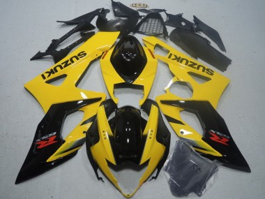 2005-2006 Suzuki GSXR 1000 Motorcycle Fairing - Yellow Glossy Black Canada Suppliers