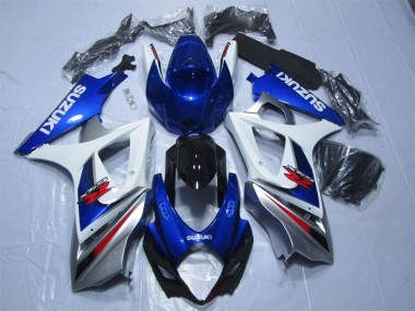 2007-2008 Suzuki GSXR 1000 Motorcycle Fairings - Blue White Red Canada Suppliers