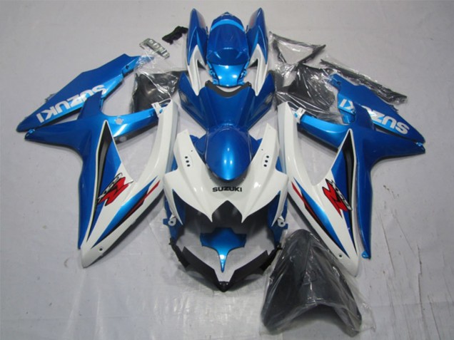 2007-2008 Suzuki GSXR 1000 Motorcycle Fairing - White Blue Red Canada Suppliers