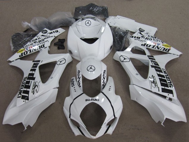 2007-2008 Suzuki GSXR 1000 Motorcycle Fairings - White Black Jordan Canada Suppliers