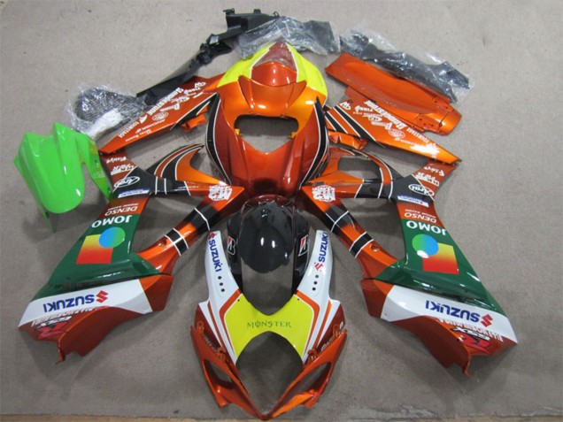 2007-2008 Suzuki GSXR 1000 Motorcycle Fairings - Orange Yellow White Red Green Monster Canada Suppliers