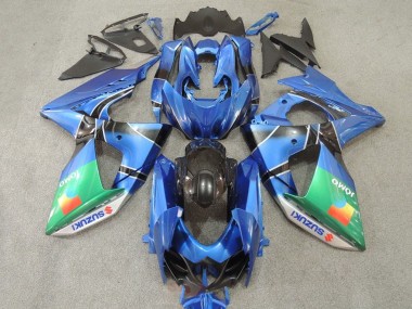 2009-2016 Suzuki GSXR 1000 Motorcycle Fairings - Blue Green JOMO Canada Suppliers