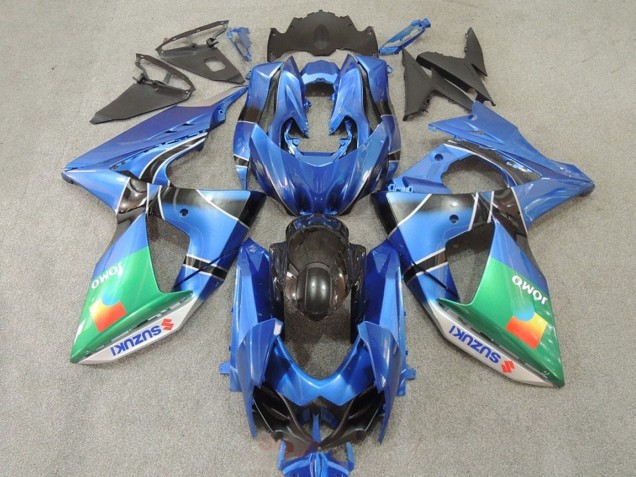 2009-2016 Suzuki GSXR 1000 Motorcycle Fairings - Blue Green JOMO Canada Suppliers
