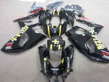 2009-2016 Suzuki GSXR 1000 Motorcycle Fairings - Glossy Black Yellow Rizla Lumber Jack Canada Suppliers