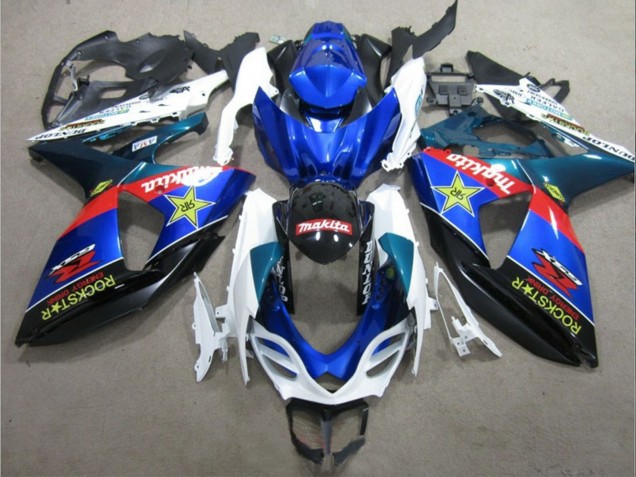 2009-2016 Suzuki GSXR 1000 Motorcycle Fairings - White Blue Red Black Rockstar Canada Suppliers