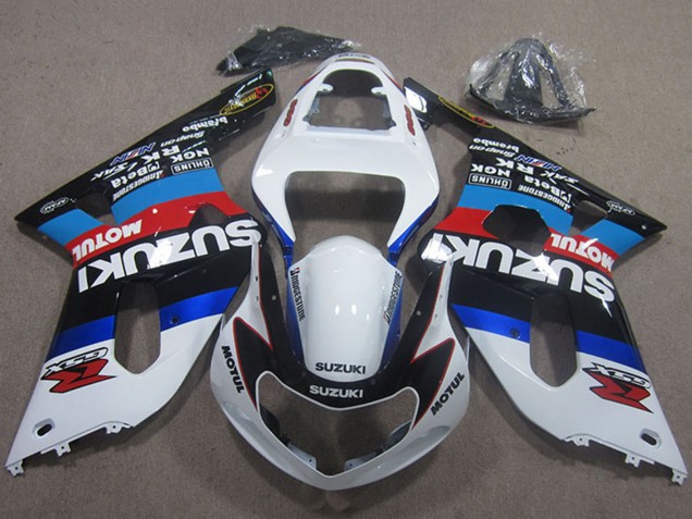 2001-2003 Suzuki GSXR 600 Motorcycle Fairings - White Blue Red Black Motul Canada Suppliers