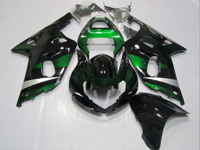 2001-2003 Suzuki GSXR 600 Motorcycle Fairings - Glossy Black Green Canada Suppliers