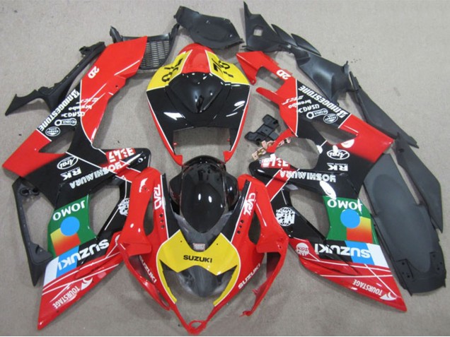 2006-2007 Suzuki GSXR 600 Motorcycle Fairings - Red Yellow Green Blue Black JOMO Canada Suppliers