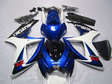 2006-2007 Suzuki GSXR 600 Motorcycle Fairings - White Blue Glossy Black Red Canada Suppliers