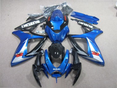 2006-2007 Suzuki GSXR 600 Motorcycle Fairings - Blue White Glossy Black Red Canada Suppliers