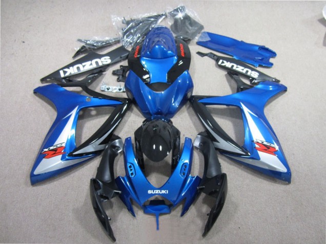 2006-2007 Suzuki GSXR 600 Motorcycle Fairings - Blue White Glossy Black Red Canada Suppliers