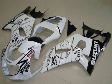 2001-2003 Suzuki GSXR 750 Motorcycle Fairings - White Black Alstare Corona Extra Motul Canada Suppliers