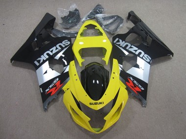 2004-2005 Suzuki GSXR 750 Motorcycle Fairings - Yellow Silver Black Canada Suppliers
