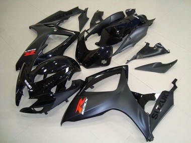 2006-2007 Suzuki GSXR 750 Motorcycle Fairings - Glossy Black Matte Black Red Canada Suppliers