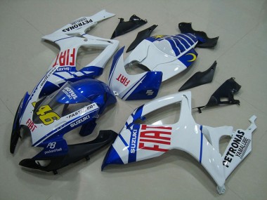 2006-2007 Suzuki GSXR 750 Motorcycle Fairings - White Blue Red Fiat 46 Canada Suppliers