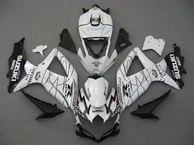 2008-2010 Suzuki GSXR 750 Motorcycle Fairings - White Black Corona Extra Alstare Canada Suppliers