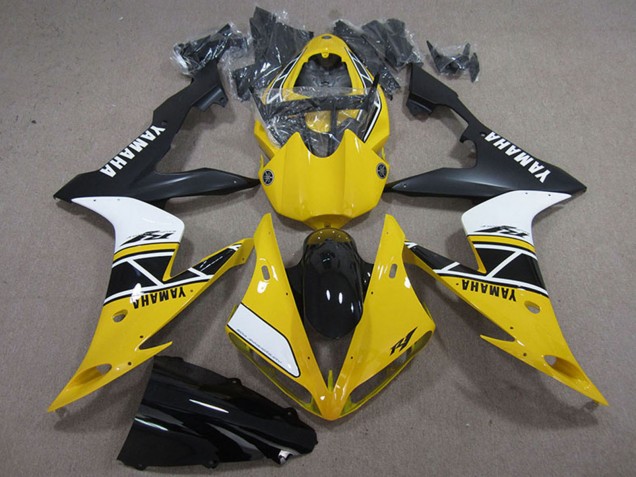 2004-2006 Yamaha YZF R1 Motorcycle Fairings - Yellow White Black Canada Suppliers