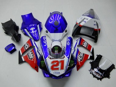 2015-2019 Yamaha YZF R1 Motorcycle Fairings - White Blue Red Black Green Monster 21 Canada Suppliers