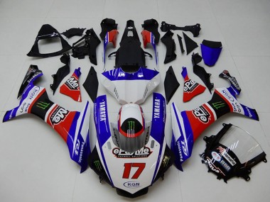 2015-2019 Yamaha YZF R1 Motorcycle Fairings - White Blue Red Black Green Monster Canada Suppliers